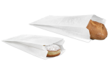 Sachet plat en papier pergamine, blanc
