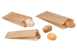 Sachet à soufflets en papier brun