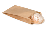 Sachet à soufflets en papier brun