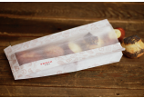 Sachet à soufflet avec bande de visibilité en papier cristal «FRISCH & fein»