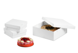 Carton à gâteaux blanc