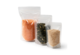 Sachet autoporteur transparent