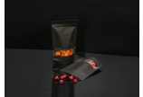 Sachet autoporteur noir avec fenêtre transparente