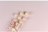 Sachet à fond croisé transparent avec coeurs