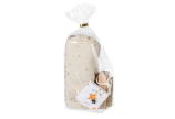 Sachet à fond croisé en OPP avec des étoiles