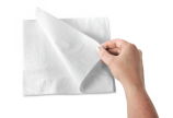 Serviette de table pli 1⁄4 – idéale pour placer debout sur la table et pour des pliages décoratifs.