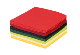 Serviette en ouate de cellulose colorée 33x33 cm, 1/4-pli