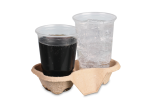 Des couvercles (à fente cruciforme pour pailles) sont disponibles pour les gobelets d’une capacité de 0,30 l et plus.