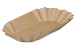 Barquette en carton brun, non couché