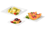 Assiette carrée en bagasse