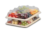 idéal pour transporter les plats rectangulaires en bagasse en tout sécurité, les empiler pour économiser de l’espace et les conserver frais longtemps