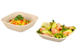 Bol en bagasse rectangulaire