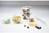 Coupe pyramid en rPET & couvercle 