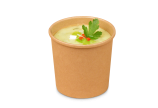 Gobelet en carton/Gobelet à soupe brun PREMIUM