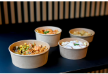 Barquette repas en carton  ronde