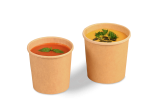 Gobelet à soupe à emporter brun