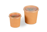 Le couvercle en PP permet de fermer hermétiquement les gobelets à soupe adaptés.