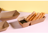 les plateaux à snacks durables et non imprimés sont idéaux pour votre restauration