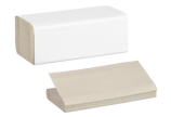 Essuie-mains papier pliage V zigzag, 1 pli, naturel