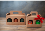 Carton pour verres, brun