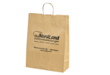 Sac en papier kraft avec cordon torsadé