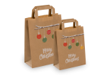 Sac en papier de Noël « Branche avec boules »