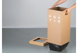 sans fond – pour remplacer le sac facilement