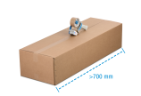 Boîte pliable simple & double cannelure brune, 700 - 1200 mm de longueur