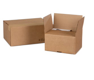 Carton avec fond automatique NIVEAU-BOX à hauteur variable