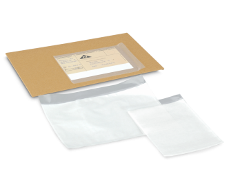 Pochette adhésive ouverte