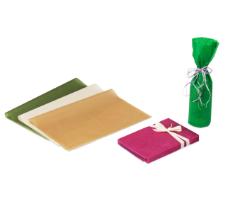 papier enrouleur coloré pour présent & bouteille 