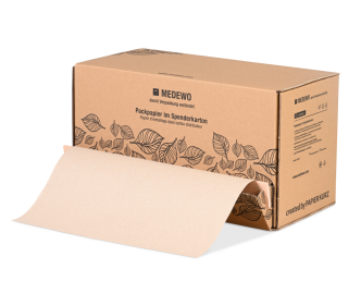 Papier d'emballage dans carton distributeur