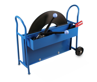 Chariot de déroulage pour feuillard de cerclage en acier