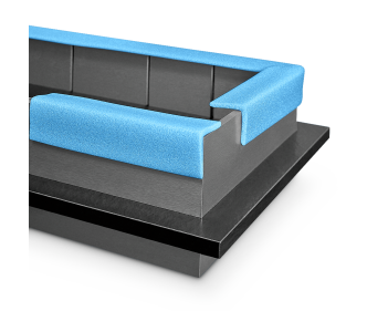  Nomapack Profilé en mousse «L» RECYCLE