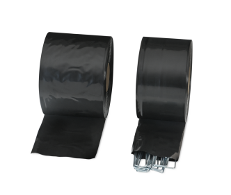 Gaine plastique en LDPE 100 microns noir