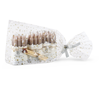 Sachet plat en CPP avec des étoiles