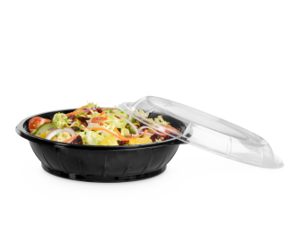 Saladier en rPET LIGHT rond & couvercle