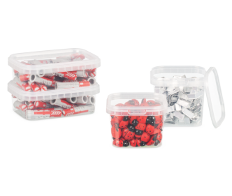 Gobelet en PP carré avec fermeture inviolable