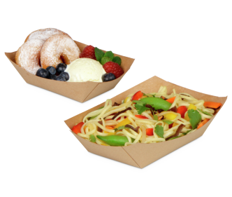 Barquette snack brune