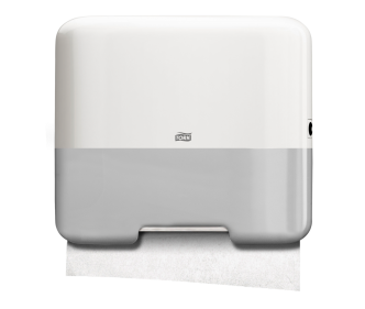 Tork Mini distributeur d’essuie-mains pliés en V, blanc H3