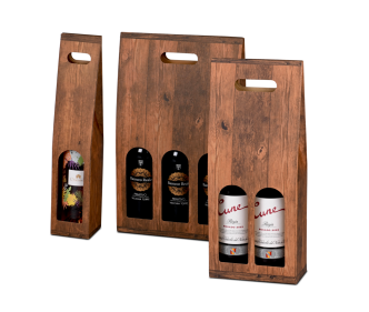 Carton porte-bouteilles vintage