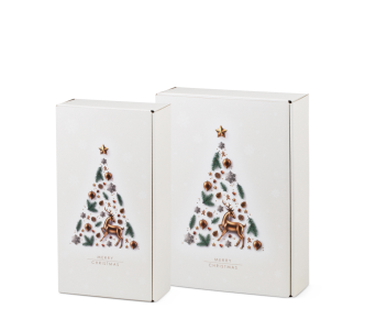 Carton cadeau pour bouteilles X-mas Tree