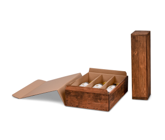 Carton cadeau pour bouteilles vintage