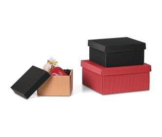 Boîte cadeau avec couvercle «vague ouverte»