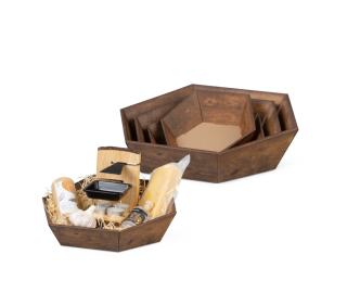 Panier cadeau hexagonal Vintage RUSTIKAL