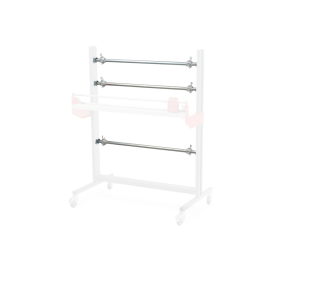 Jeu d'arbre porteur suppl. pour dérouleur horizontal