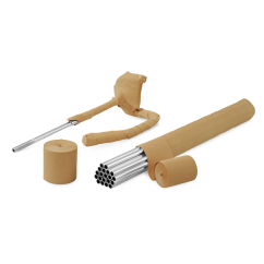 Papier crêpé en bobinot sur rouleau MECA-CREPP®