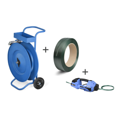 Kit de cerclage feuillard PET + OR-T 270 + dévidoir