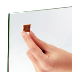 Tampons en liège avec mousse adhésive MECAPOINT®