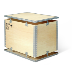 Caisse en contreplaqué pliable